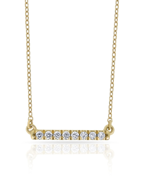 Diamond Bar Necklace